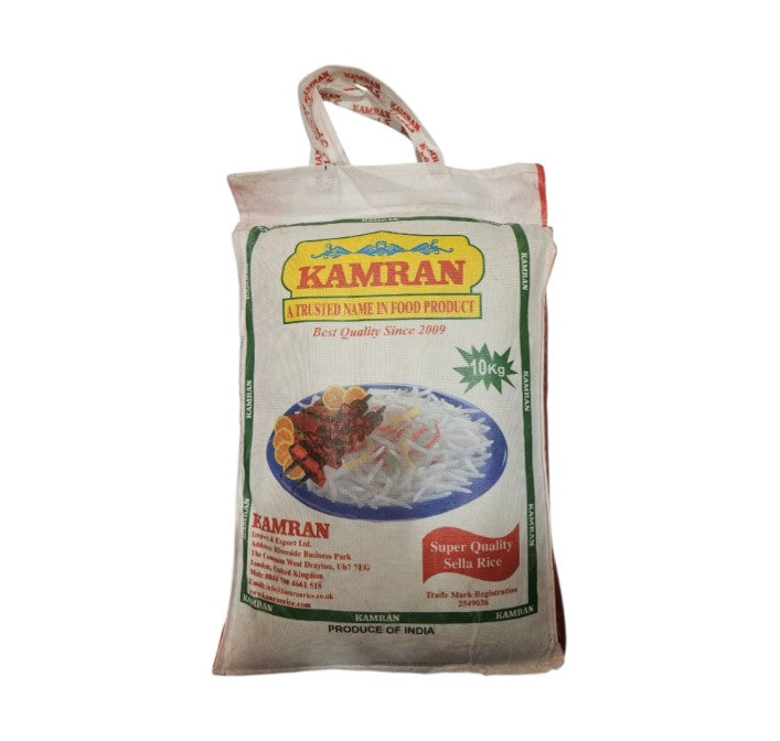 Kamran Best quality basmati white sella rice 10kg