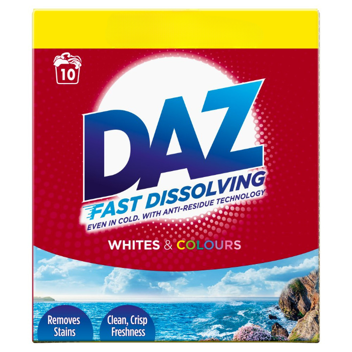 DAZ Fast Dissolving Whites & Colours Detergent 600g