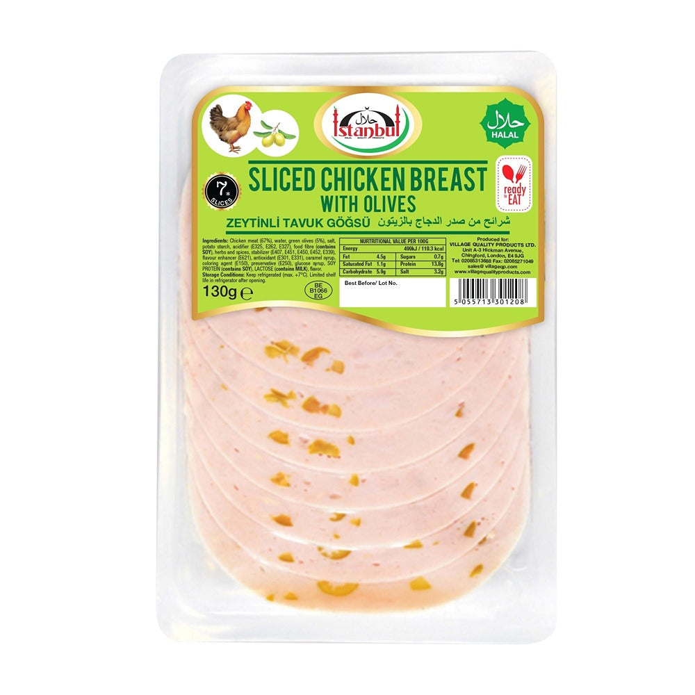 Istanbul Sliced Chicken Breast With Olives 130G