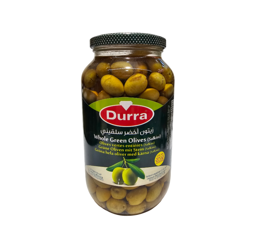 Durra Whole Green Olives (Salkini) 1300g