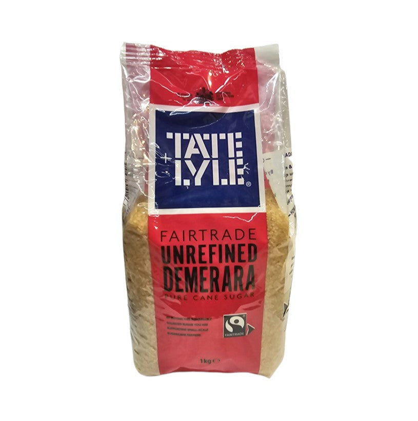 Tate & Lyle Unrefined Demerara Brown Pure Cane Sugar 1kg