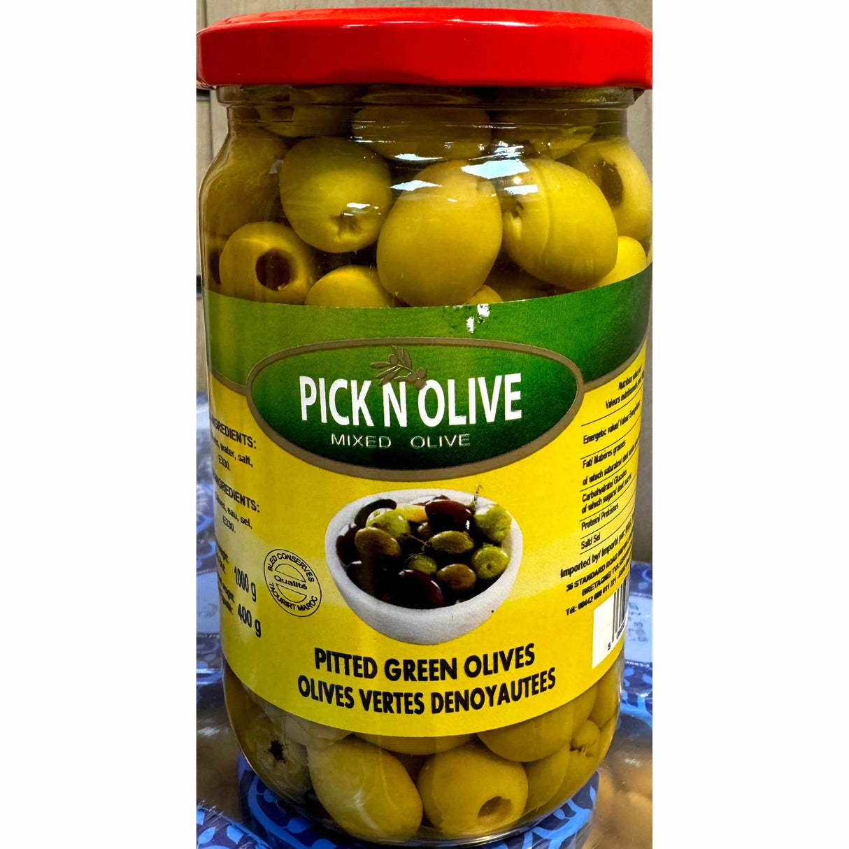 Pick n olive pitted green olives 4a00g