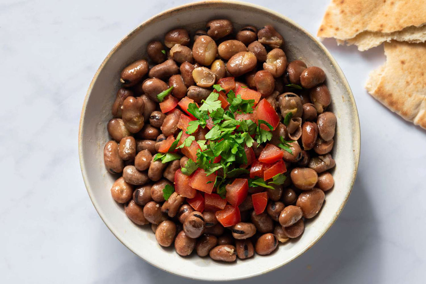 Fava Beans (Ful Medames) dish