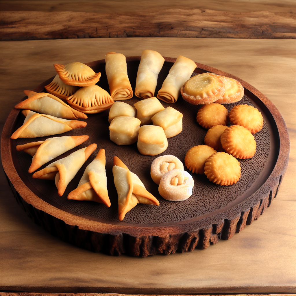 A range of frozen appetizers