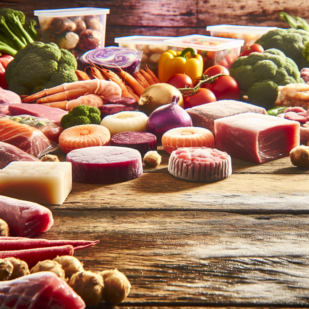 A wide range of frozen foos