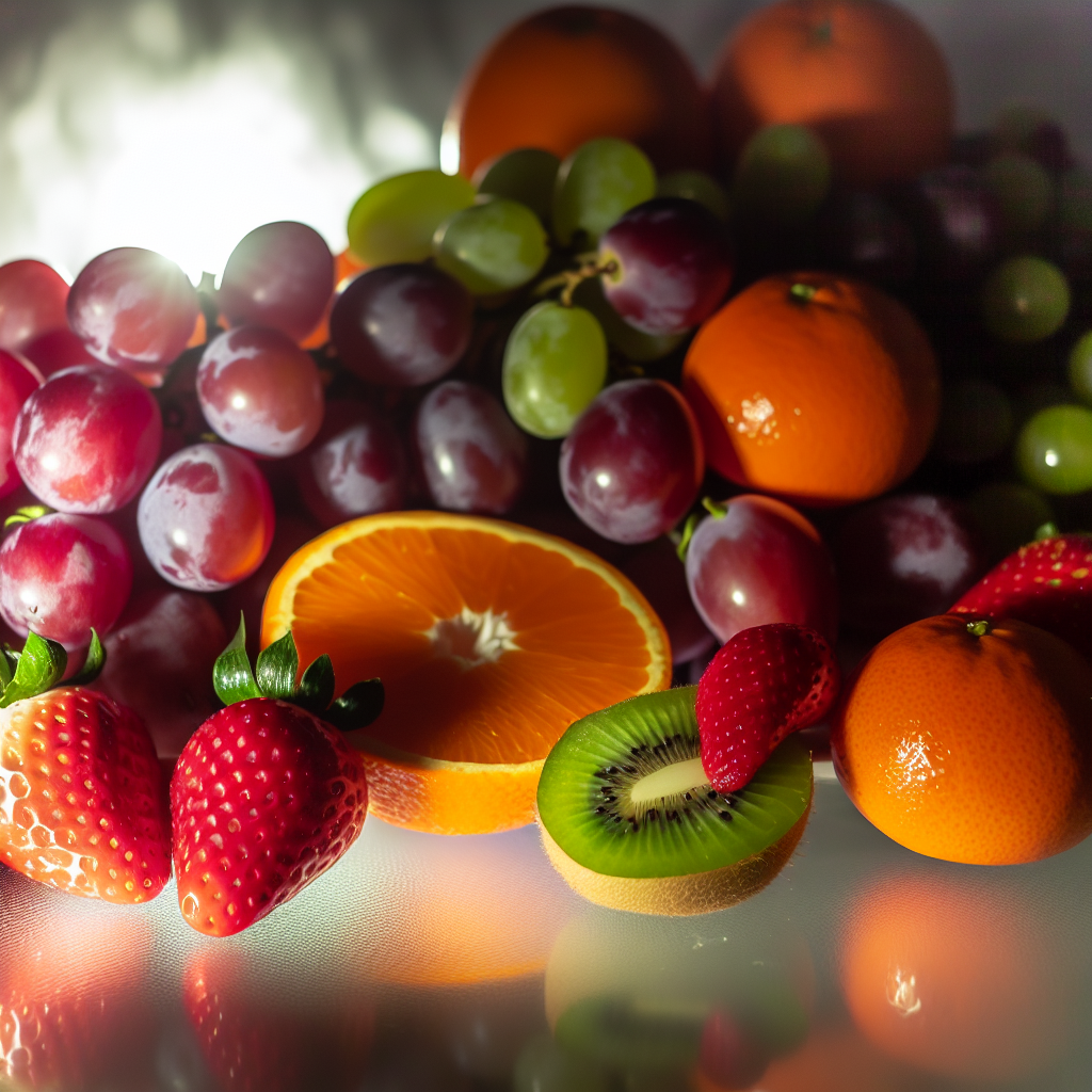 A range of different kinds of frozen fruits
