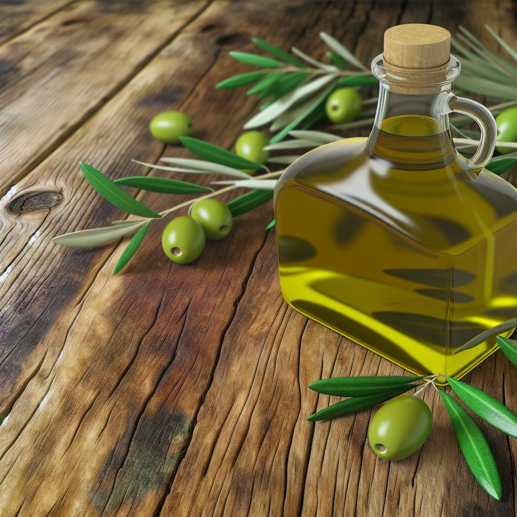 Photo of a jar of olive oil