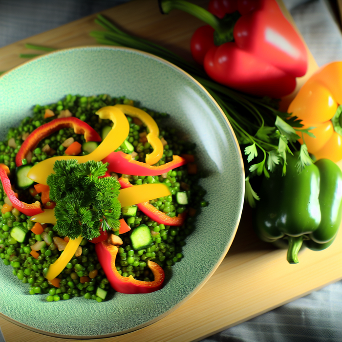 Freekeh Salad with Roasted Vegetables
