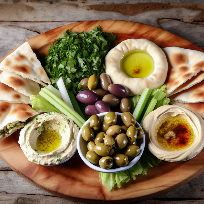 Makdous Mezze Platter