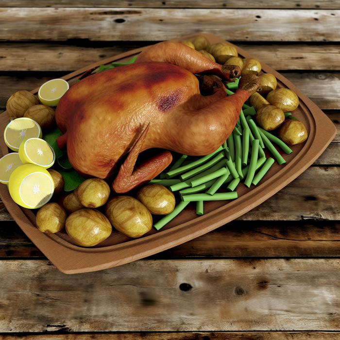 Lemon Herb Roasted Halal Chicken