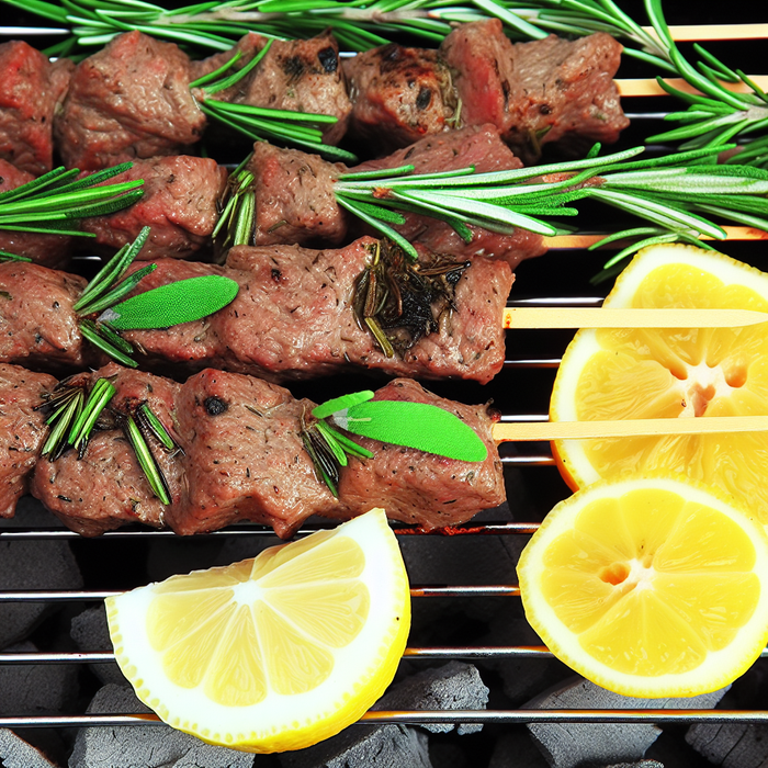 Grilled Halal Beef Kebabs