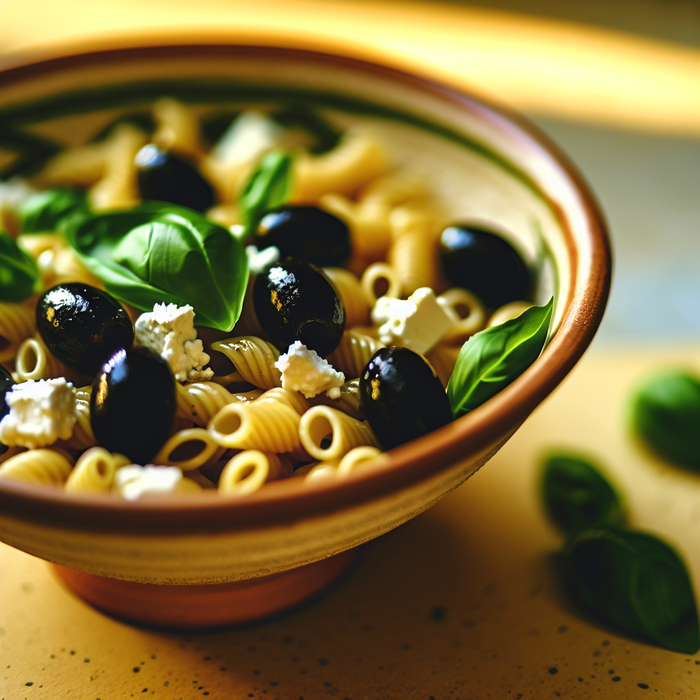 Black Olive and Feta Pasta