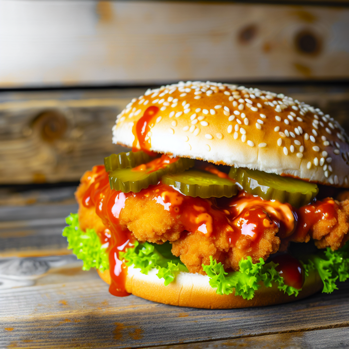 Spicy Chicken Halal Burger