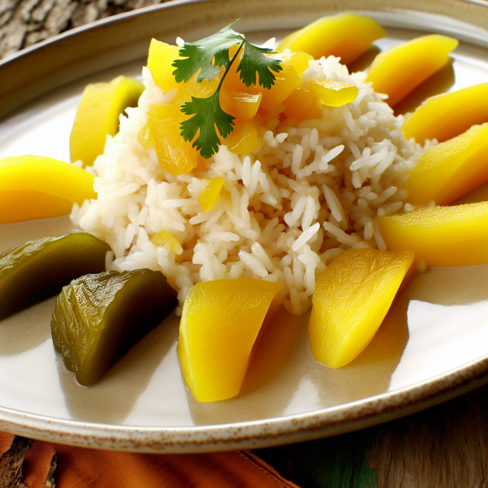 Pickled Mango and Coconut Rice