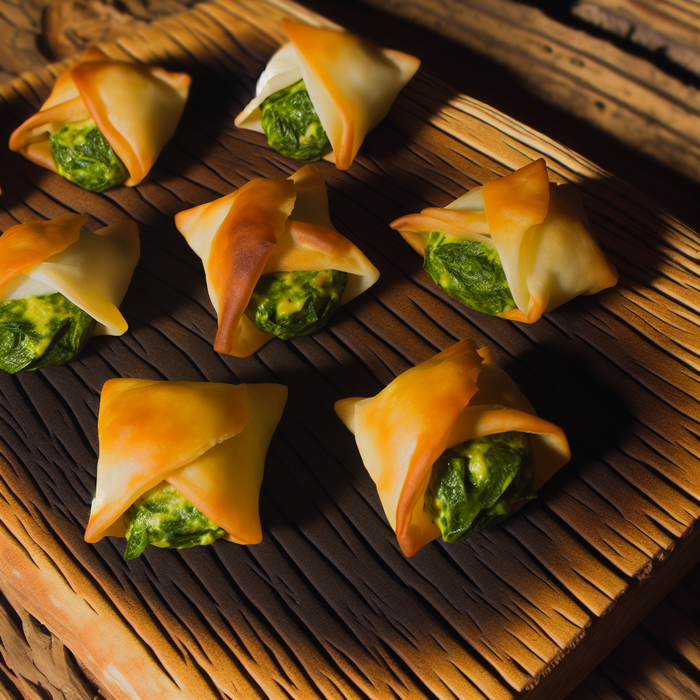 Cheese and Spinach Phyllo Bites