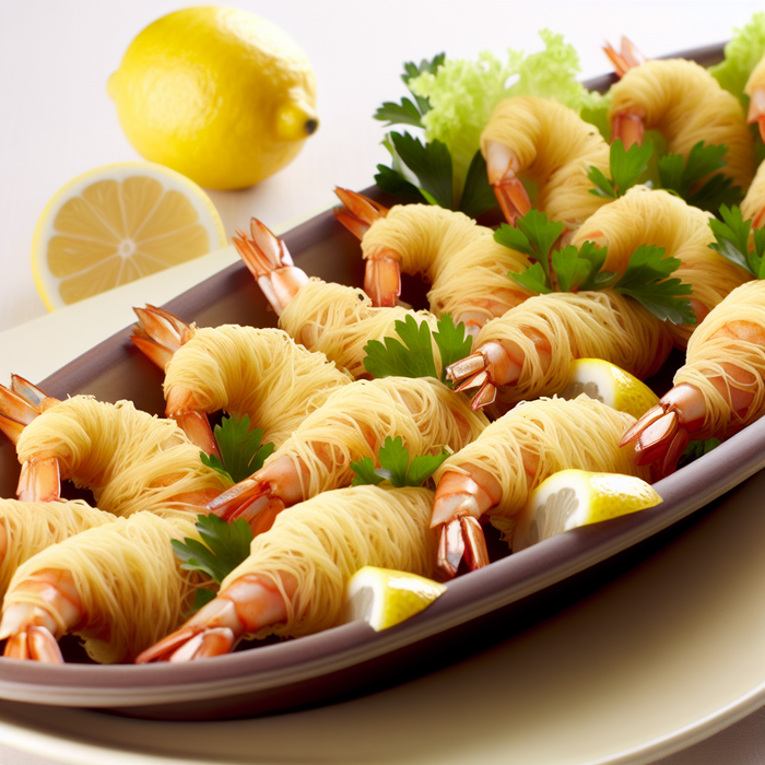 Kataifi Wrapped Shrimp