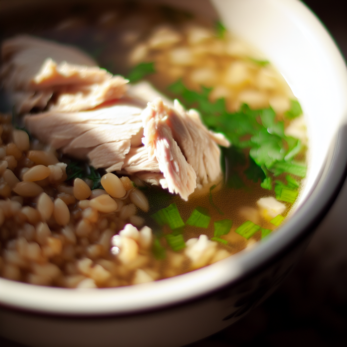 Freekeh and Chicken Soup