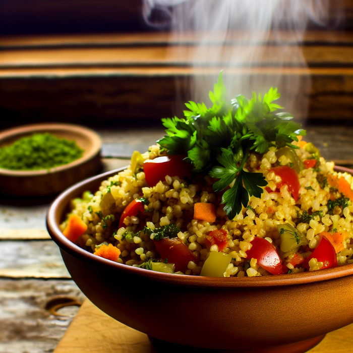 Hearty Bulgur Pilaf