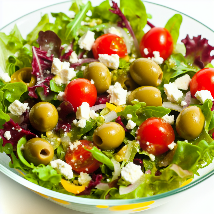 Stuffed Olive and Feta Salad