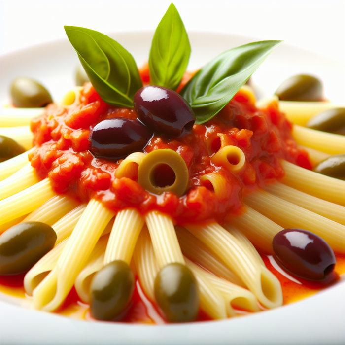 Pasta with Olive and Tomato Sauce