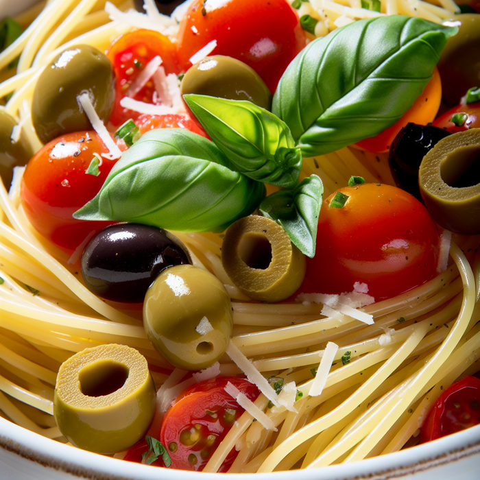 Pasta with Olive Mixes