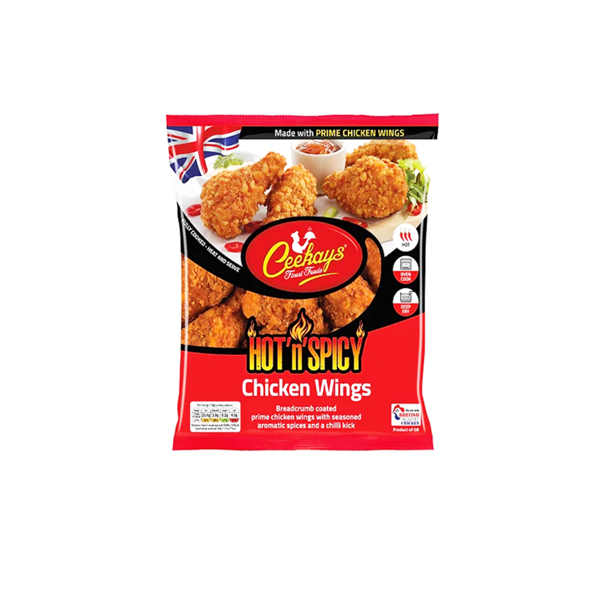 Ceekays Chicken Wings Hot N Spicy 600g