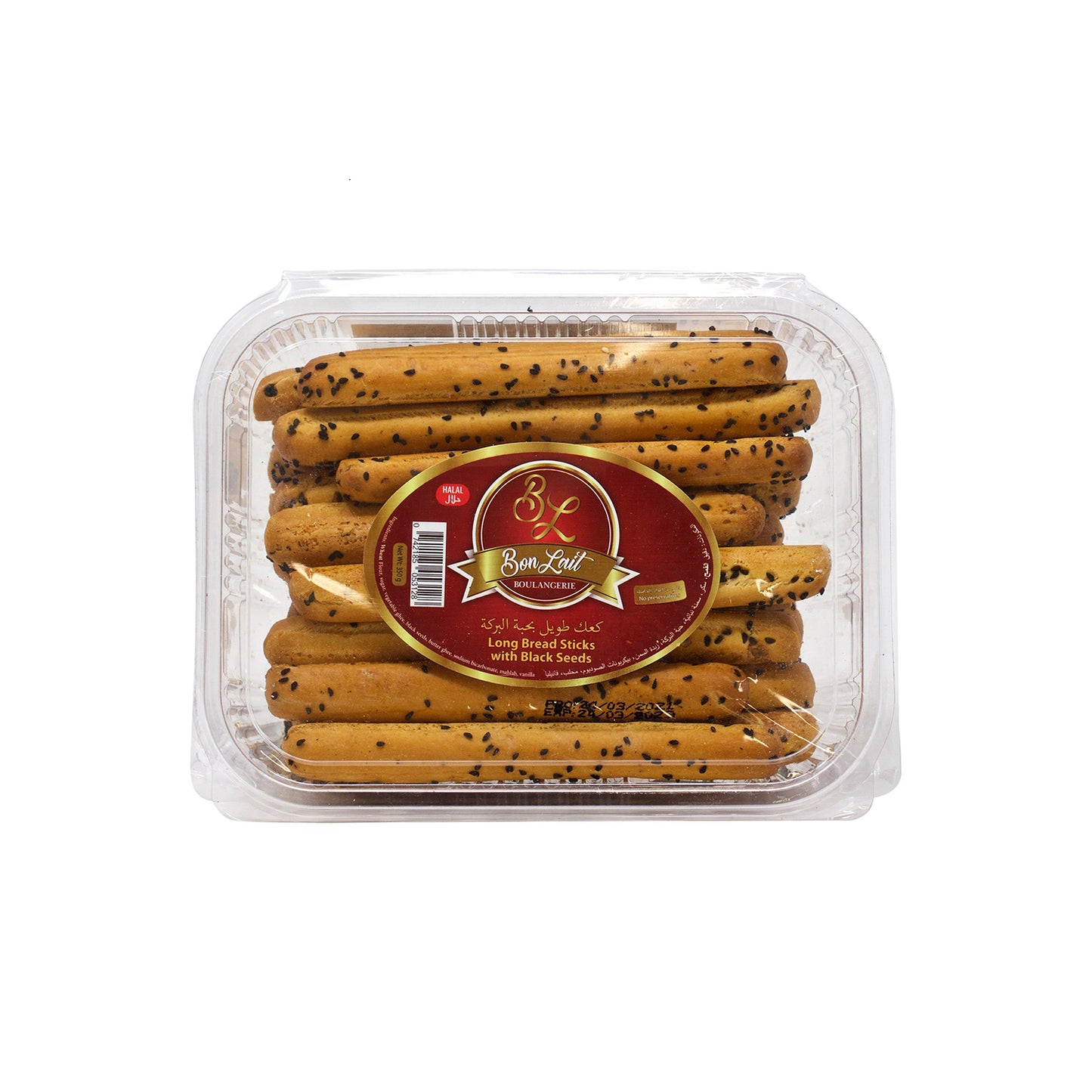 Bon Lait Bread Sticks With Black Seeds 350g