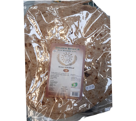 Golden Spike & Sun Bakery Brown Bread Naan Bread 3Pcs Handmade