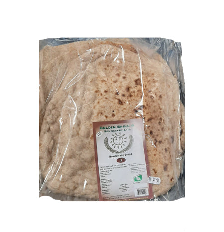 Golden Spike & Sun Bakery brown naan Bread 3Pcs -Handmade