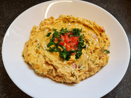 Mama Nevin Mish egyptian with tahini, parsley, and tomato apx200g