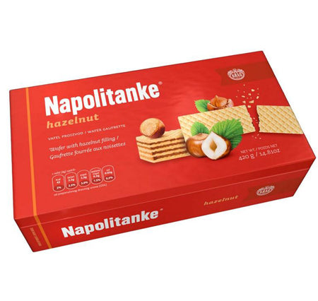 Napolitanke wafers hazelnut 420g