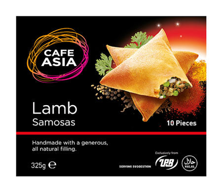 Cafe asia lamb samosas 325g