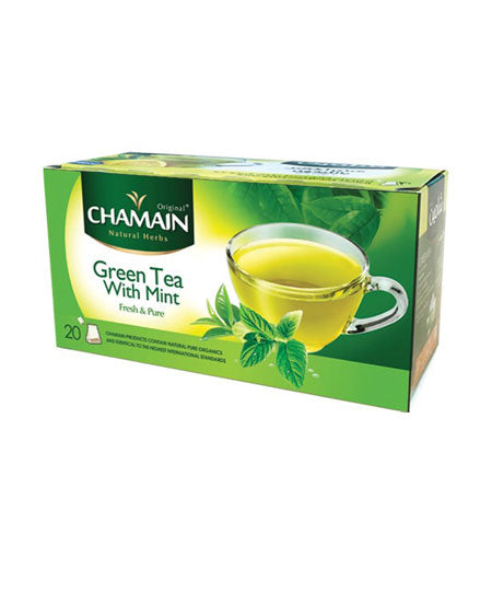 Offer X2 Chamain Herbs Green Tea With Mint 40g