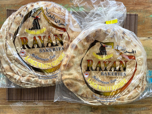 Rayan Large White Bread (Khobez) 5pcs