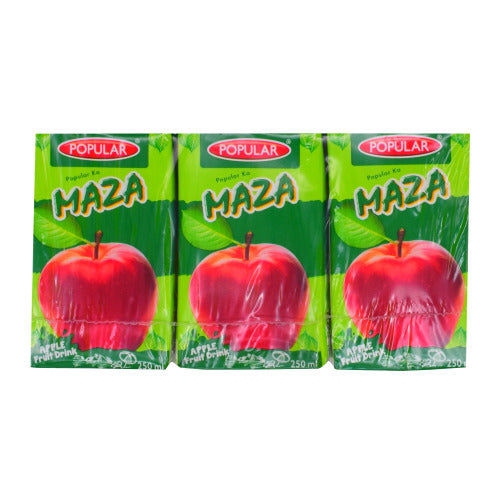 Popular Maza Apple Fruit Drink 6x250ml