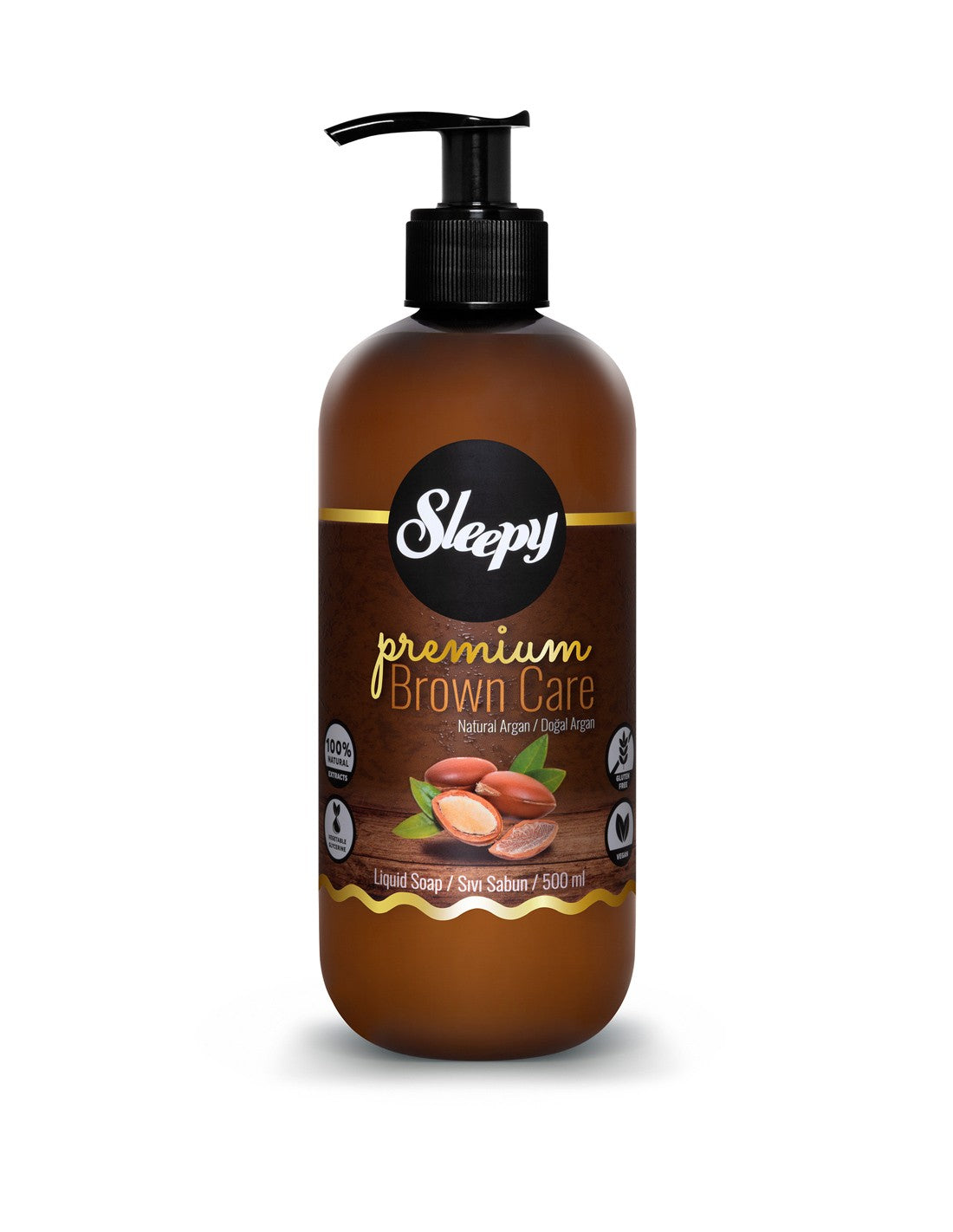 Sleepy Premium Brown Care Liquid soap 500ml