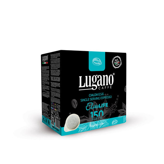 LUGANO ESE Espresso Pods - Biodegradable Espresso Pods - Italian Coffee Pods - 150 count - Elite Life