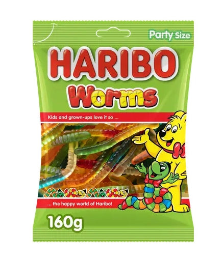 Haribo Worms 160g (Halal)