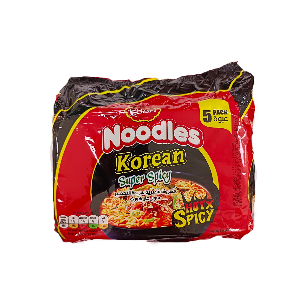 Pran Korean super spicy noodles 5pack