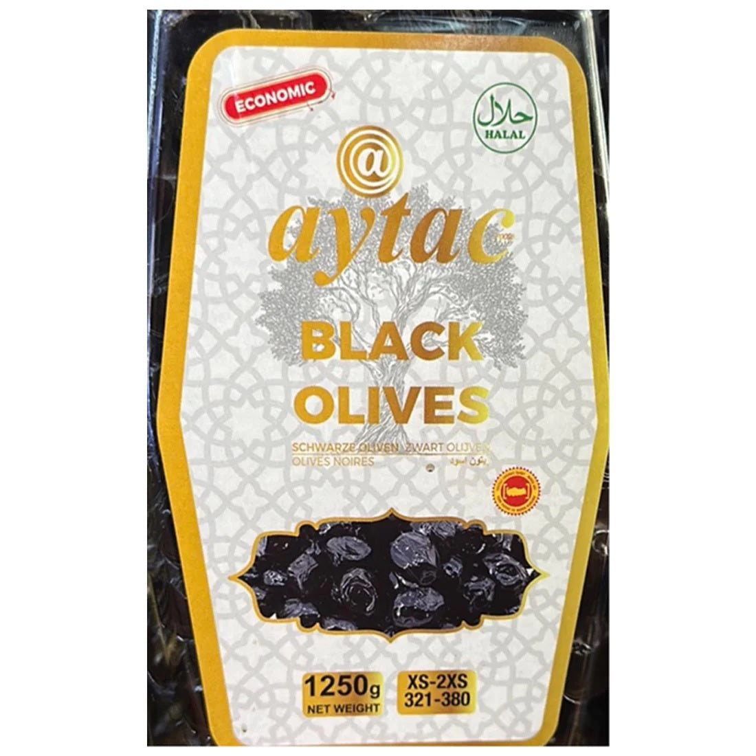 Aytac black olives 1250g