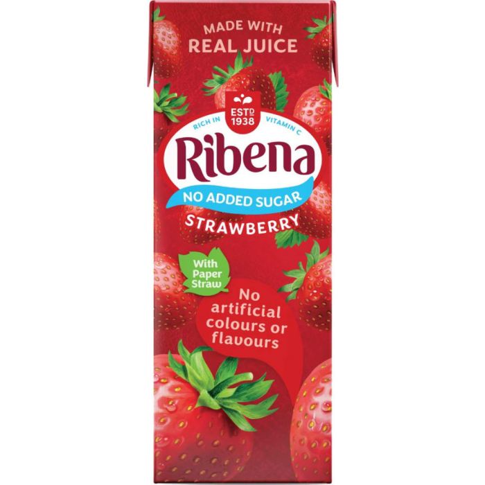 Ribena Strawberry No Added Sugar 250ml