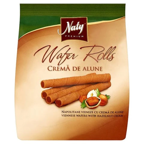 Naty wafer rolls Crema De alune 200g