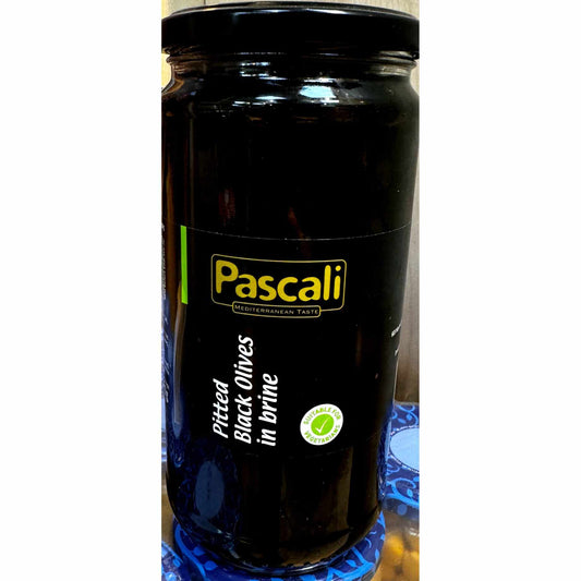Pascali pitted black olives in brine 320g