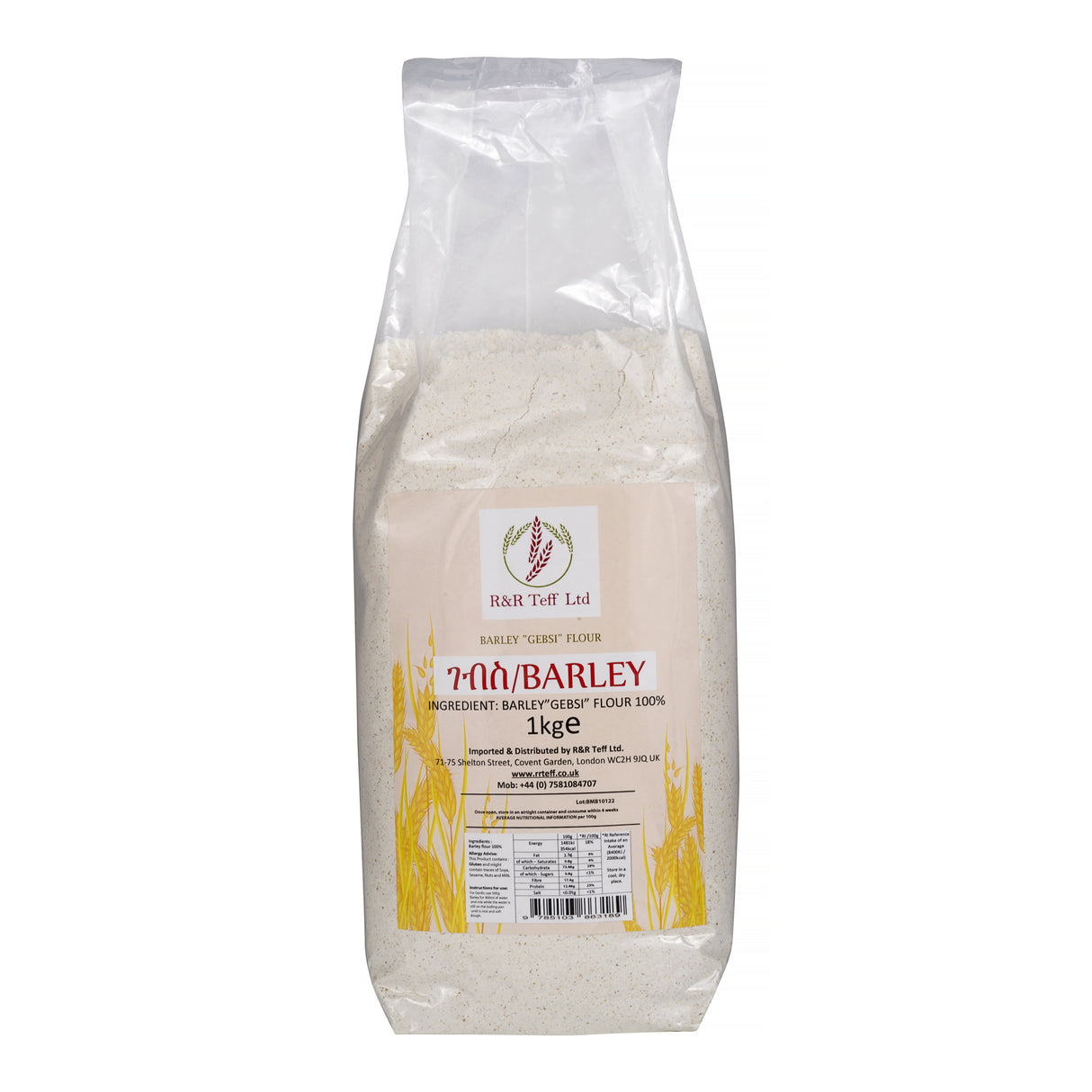 R&R BARLEY GEBSI FLOUR 1KG