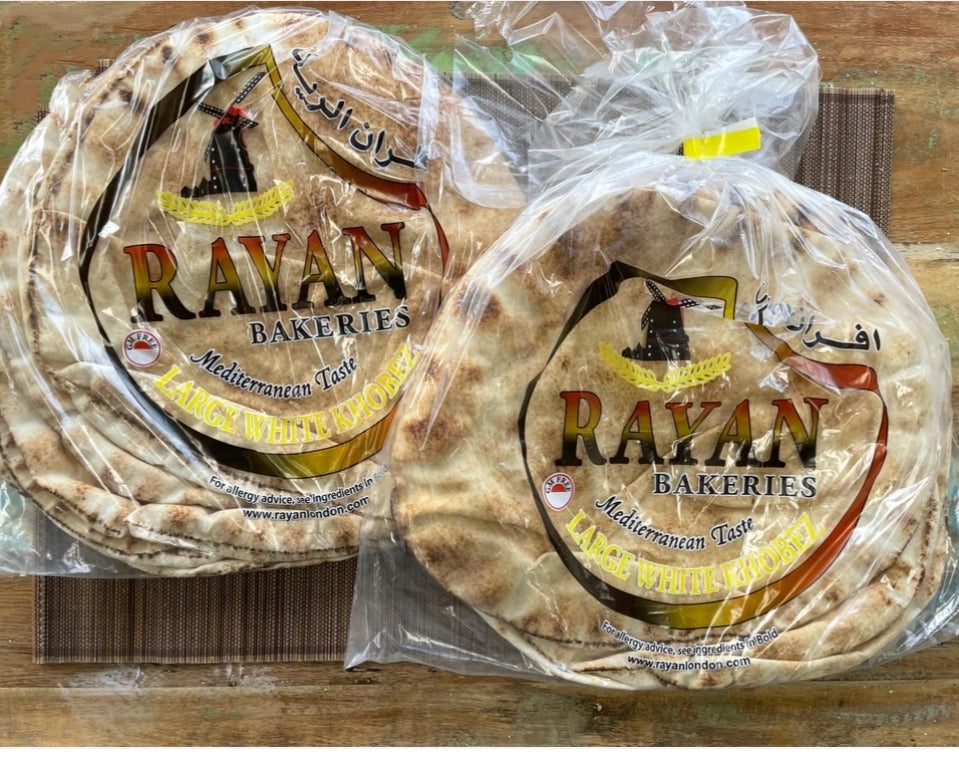 10X Rayan White Bread Large 5pcs