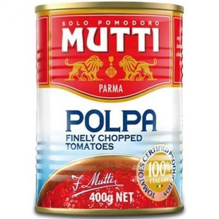 Solo Pomodoro Mutti polpa chopped 400g