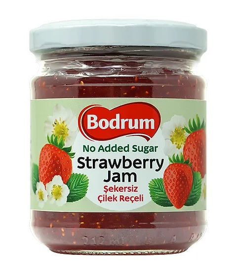 Bodrum Strawberry Jam no added sugar 240g