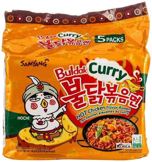 Samyang Curry Buldak Hot Chicken Flavor Ramen Noodles 5pack