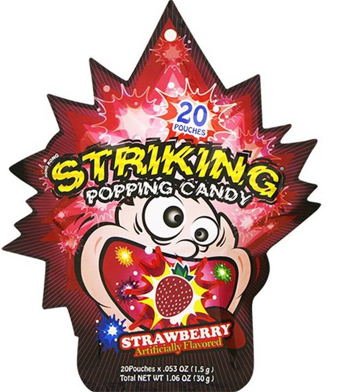 YUHIN Popping Candy - Strawberry flavour 30g