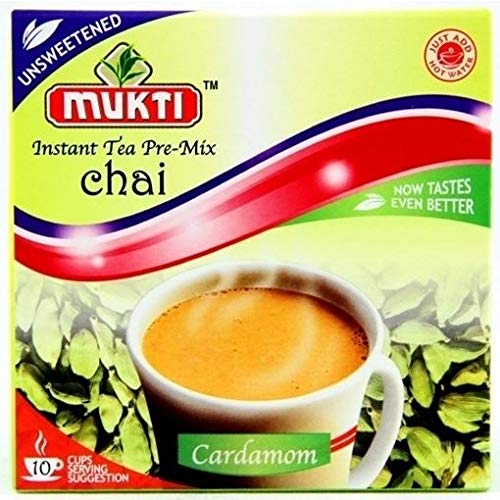 Mukti Instant Cardamom Tea UnSweetened 10s 140g